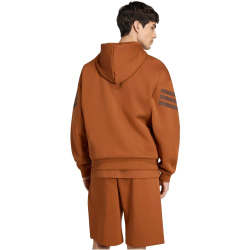 adidas Future Icons 3-Streifen Kapuzenjacke Herren KD5229 - dusky bronze S