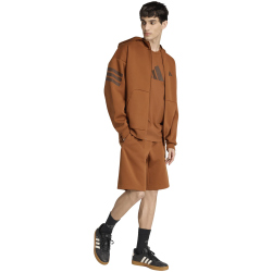 adidas Future Icons 3-Streifen Kapuzenjacke Herren KD5229 - dusky bronze S
