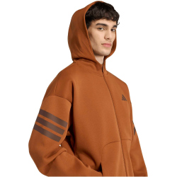 adidas Future Icons 3-Streifen Kapuzenjacke Herren KD5229 - dusky bronze S