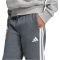 adidas Seasonal Essentials Tiberio 3-Streifen Jogginghose Kinder KF0489 - dark grey heather/white/wonder sage 176