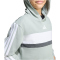 adidas Seasonal Essentials Tiberio 3-Streifen Hoodie Kinder KC2127 - wonder sage/white/dark grey heather 140