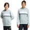 adidas Seasonal Essentials Tiberio 3-Streifen Hoodie Kinder KC2127 - wonder sage/white/dark grey heather 140