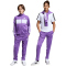 adidas Seasonal Essentials Tiberio 3-Streifen Tricot Trainingsanzug Kinder KC2125 - active purple/white 128