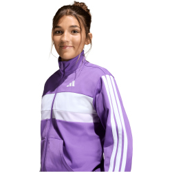adidas Seasonal Essentials Tiberio 3-Streifen Tricot Trainingsanzug Kinder KC2125 - active purple/white 164