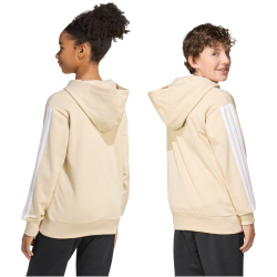 adidas Essentials 3-Streifen Hoodie Kinder KD6668 - crystal linen/white 176