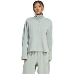adidas Soft Lux 1/4-Zip Sweatshirt Damen KA7030 - wonder sage M