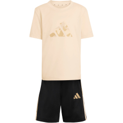 adidas Train Essentials Camo Print T-Shirt + Shorts Set...