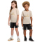adidas Train Essentials Camo Print T-Shirt + Shorts Set Kinder KQ8768 - crystal linen/multicolor 128