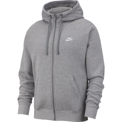 NIKE Sportswear Club Fleece Kapuzenjacke dark grey heather/white XS