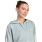 adidas Essentials 3-Streifen French Terry 1/4-Zip Hoodie Damen KC5226 - wonder sage/white XS