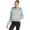 adidas Essentials 3-Streifen French Terry 1/4-Zip Hoodie Damen KC5226 - wonder sage/white L