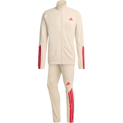 adidas 3-Streifen Stadium Trainingsanzug KB6198 - crystal linen/pure ruby XL