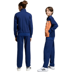 adidas Tricot Colourpop Trainingsanzug Kinder KC2132 - dark blue/dusky orange/white 176