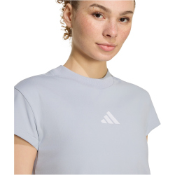 adidas Z.N.E. Baby Tee T-Shirt Damen KC7741 - halo silver XS