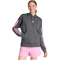 adidas Essentials 3-Streifen Fleece Hoodie Damen KQ5077 - grey six/st tropic bloom XS