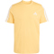 adidas 3-Streifen T-Shirt Herren KT0558 - semi ice tangerine/white XS