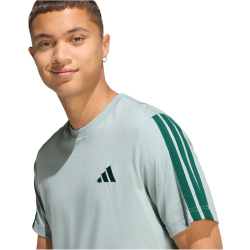 adidas 3-Streifen T-Shirt Herren KT0556 - wonder sage/collegiate green M
