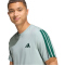 adidas 3-Streifen T-Shirt Herren KT0556 - wonder sage/collegiate green M