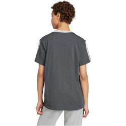 adidas Essentials 3-Streifen Loose Fit T-Shirt Damen JZ3310 - dark grey heather XS