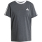 adidas Essentials 3-Streifen Loose Fit T-Shirt Damen JZ3310 - dark grey heather XS