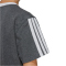 adidas Essentials 3-Streifen Loose Fit T-Shirt Damen JZ3310 - dark grey heather XS