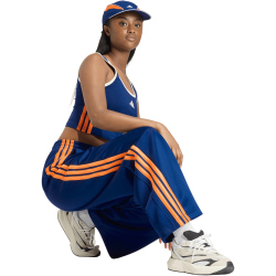 adidas Stadium 3-Streifen Trainingshose Damen KB4275 - dark blue/pure orange/off white XXL