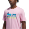 adidas Summer Sunset Graphic T-Shirt Herren KG0662 - true pink S