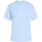 adidas Essentials 3-Streifen Baumwoll T-Shirt Damen KD2345 - glow blue/clear pink XS