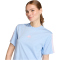 adidas Essentials 3-Streifen Baumwoll T-Shirt Damen KD2345 - glow blue/clear pink XS