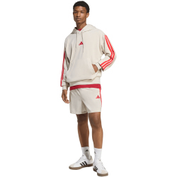 adidas Essentials 3-Streifen Chelsea Sweatshorts Herren KC0894 - wonder alumina/pure ruby S