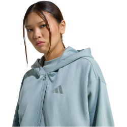 adidas All SZN Fleece Kapuzen-Sweatjacke Damen JY7753 - wonder sage S