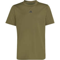 adidas Train Essentials Logo Regular Fit Trainingsshirt Kinder KS5543 - olive strata/black 152