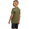 adidas Train Essentials Logo Regular Fit Trainingsshirt Kinder KS5543 - olive strata/black 152
