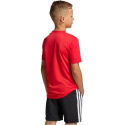 adidas Train Essentials Logo Regular Fit Trainingsshirt Kinder KS5542 - pure ruby/white 176