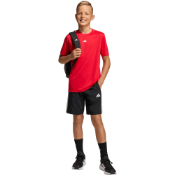 adidas Train Essentials Logo Regular Fit Trainingsshirt Kinder KS5542 - pure ruby/white 176