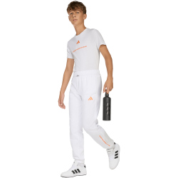 adidas Slogan Fleece Jogginghose Jungen KG7390 - white 140