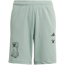 adidas x Minecraft Trainingsshorts Kinder KD0986 - silver green 176