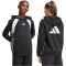 adidas Color Block Hoodie Kinder KB9551 - black/grey six/white 176