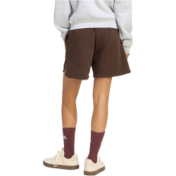 adidas 3-Streifen Studio Fleece Loose Sweatshorts Damen KT0886 - aurora coffee S