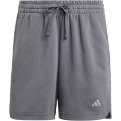 adidas 3-Streifen Studio Fleece Loose Sweatshorts Damen KT0885 - aurora onix M