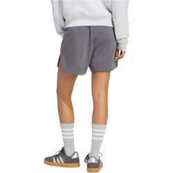 adidas 3-Streifen Studio Fleece Loose Sweatshorts Damen KT0885 - aurora onix M