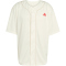 adidas Stadium Mesh Baseballshirt Herren JZ6926 - off white/crystal linen/pure ruby M