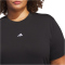 adidas Essentials Small Logo T-Shirt Damen JW8383 - black/white 1X (46-48)