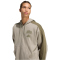 adidas Collegiate Fleece Sweatjacke Herren KC0735 - silver pebble/olive strata M