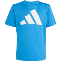 adidas Train Essentials Big Logo Trainingsshirt Kinder KB6809 - ray blue/white 116