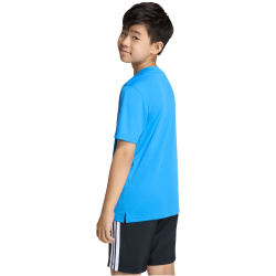 adidas Train Essentials Big Logo Trainingsshirt Kinder KB6809 - ray blue/white 116
