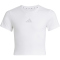 adidas Sport Icons Soft Touch Baby Tee Trainingsshirt Mädchen KB6908 - white/grey one 140