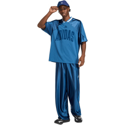 adidas Stadium Shiny Tricot Jogginghose Herren JZ6844 - dusky petrol/ray blue/white M