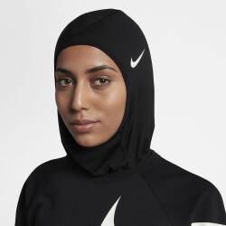 NIKE Pro Hijab Kopftuch 2.0 010 black/white XS/S