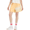 adidas House of Tiro x Common Goal Satin Sweatshorts Damen KE6014 - semi ice tangerine/pure ruby/off white S